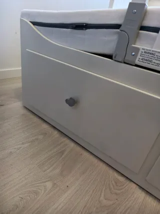 Cama nido blanca con cajones Ikea