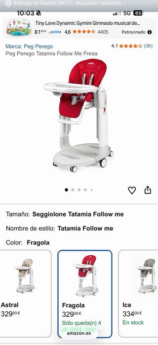 Trona Chicco Tatamia Poco Uso