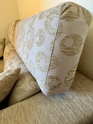 Conjunto 2 Sofás 3+2 Tela Beige