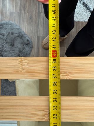 Cesto di bambù e tessuto per biancheria