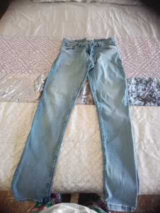 Vaqueros Hombre Azul