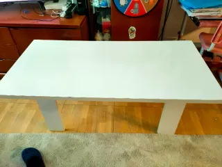 Mesita de centro blanca 100mtrx50