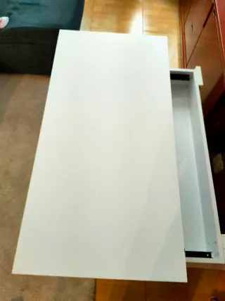 Mesita de centro blanca 100mtrx50