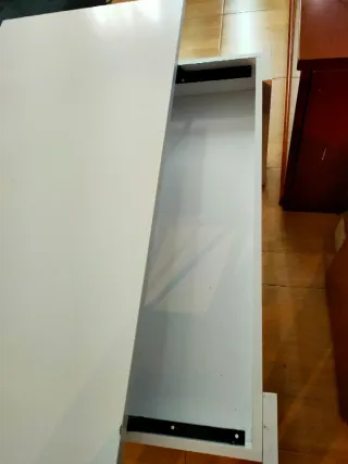 Mesita de centro blanca 100mtrx50