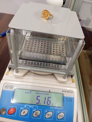 Anillo Oro 18K con Moneda 21K