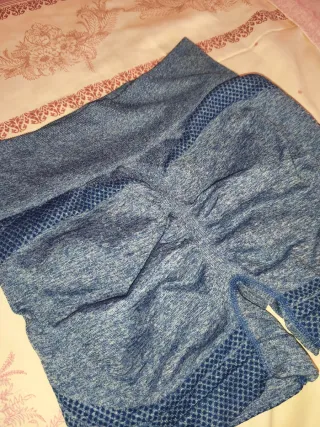 Leggings Cortos Azules Talla Única