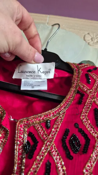 Giacca Laurence Kazar rossa con perline