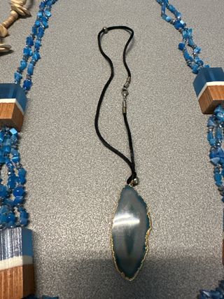 Lotto Collane Blu e Beige 5 pz