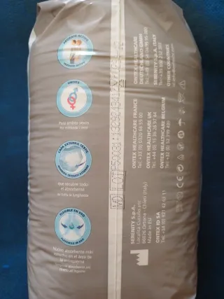 SERENITY DIA TALLA L CAJA 8 PAQUETES DE 10 UNIDADE