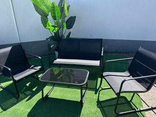 Conjunto Terraza: Sofá, 2 Sillones y Mesa