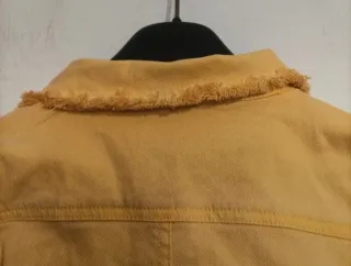 Giacca corta jeans gialla taglia S