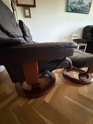 Poltrone Stressless con Pouf Marrone