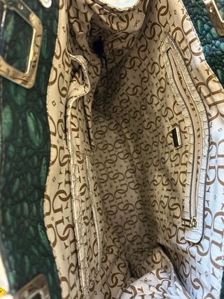 Borsa modello Guess donna verde e grigio