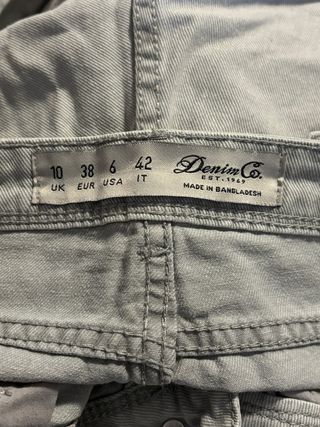 Shorts grigi donna Denim Co. risvoltino taglia M