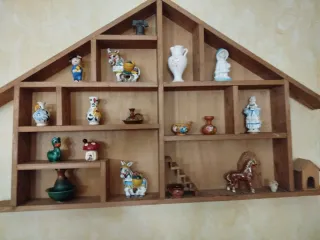 Casita madera natural artesanal