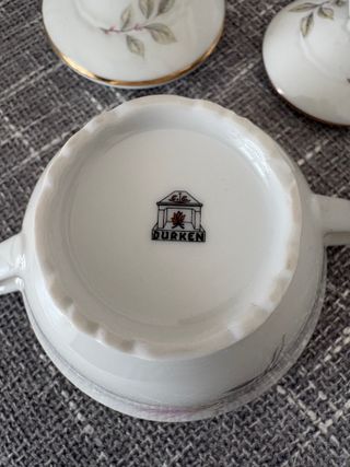 Servizio da caffè Durken in porcellana