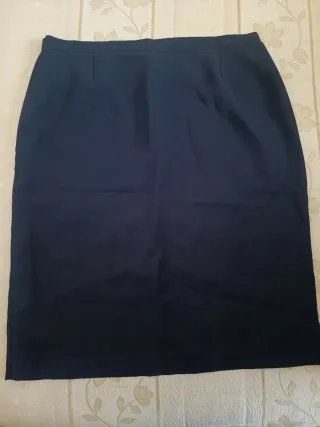 Conjunto Blusa y Falda Azul y Blanco