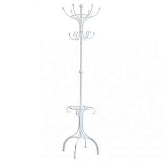 Appendiabiti in Acciaio da Terra con Portaombrelli