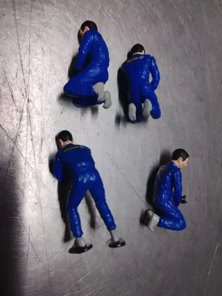 Figuras Scalextric Mecánico Taller Rally  Carpa