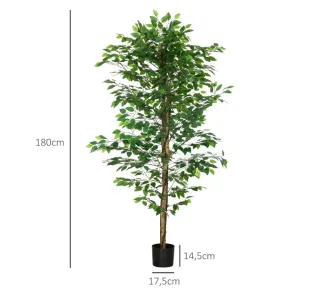 Planta artificial 180cm con troncos naturales