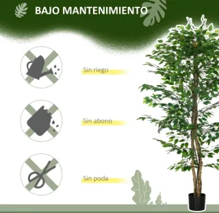 Planta artificial 180cm con troncos naturales