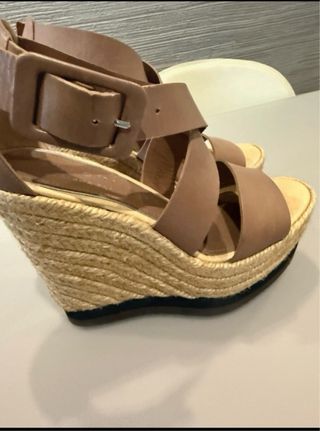 Zeppe Paloma Barceló Beige Ottime Condizioni