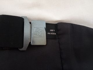 Conjunto Vintage de Pajarita y Fajín Negro/Burdeos