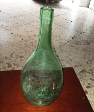 Fiasco vintage vetro verde