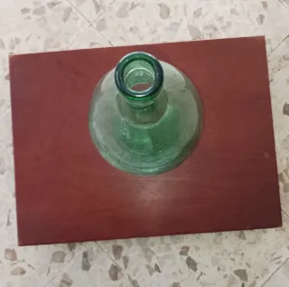 Fiasco vintage vetro verde