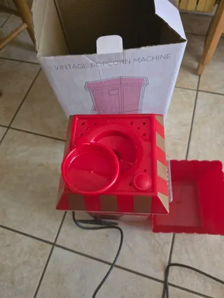 Máquina de Palomitas Vintage Roja