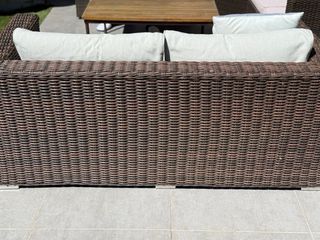 Sofá jardín 2 plazas ratan sintetico