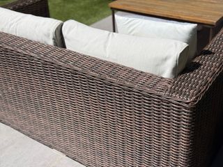 Sofá jardín 2 plazas ratan sintetico