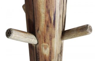 Appendiabiti da Terra in Pino Riciclato Rustico