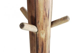 Appendiabiti da Terra in Pino Riciclato Rustico