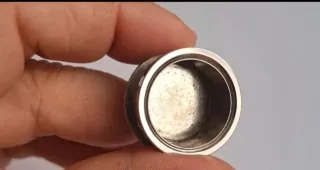 Pendientes dilatación Acero Perla Glitter 20mm