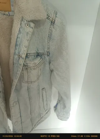 Chaqueta Vaquera Borreguillo Pull & Bear Talla S