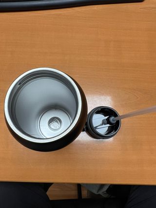 Botella Térmica Negra Acero Inoxidable 710ml