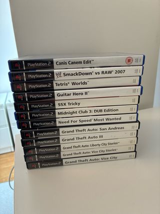 Lote Juegos PS2: GTA, Bully, Midnight Club, NFS ..