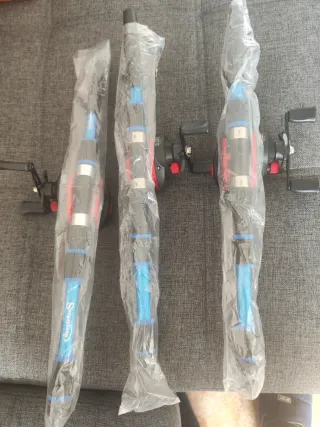 Caña de pescar telescópica 1.80m con carrete