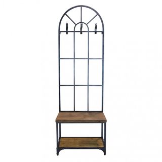 Appendiabiti con Panca Ingresso Portascarpe 3in1