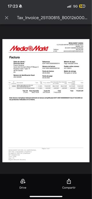 Mac mini M4 16 GB RAM 256 GB di archiviazione