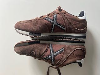 Zapatillas Munich Marrones y Blancas