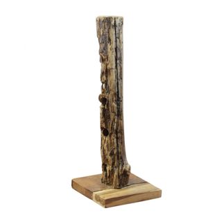 Porta Bottiglie Verticale da Terra in Teak 80 cm