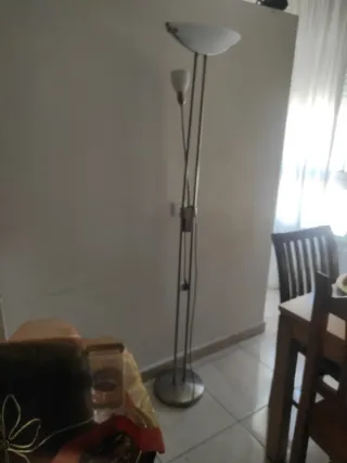 Lámpara de pie acero inoxidable