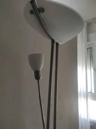 Lámpara de pie acero inoxidable