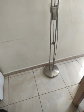 Lámpara de pie acero inoxidable