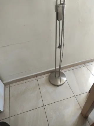 Lámpara de pie acero inoxidable