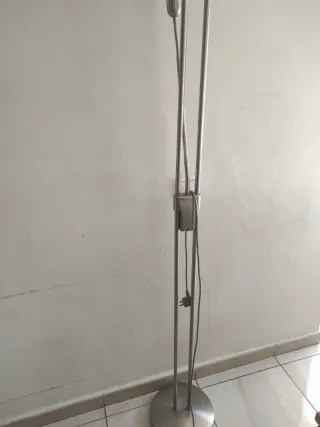 Lámpara de pie acero inoxidable