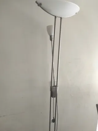 Lámpara de pie acero inoxidable