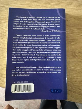 Un corpo per amare riflessioni sulla castità